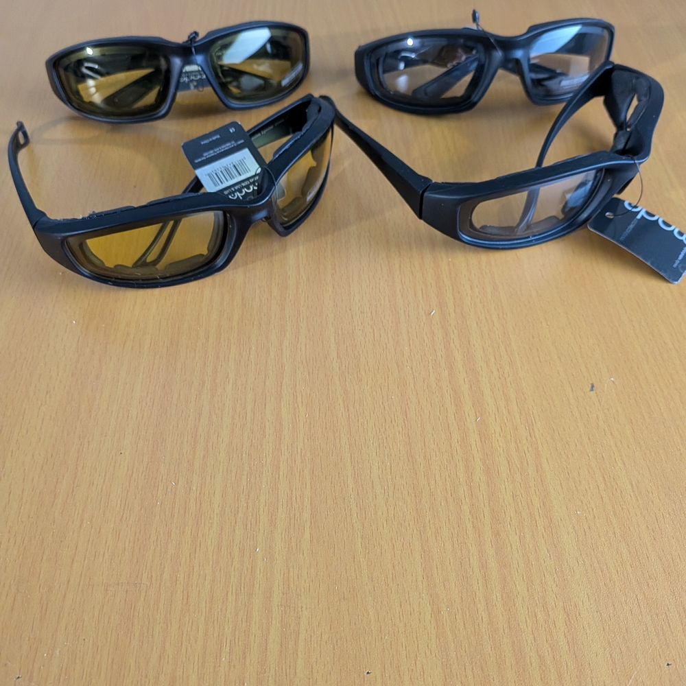 Black and Yellow Protective Glasses Set